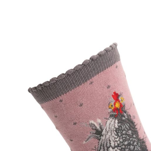 Dámské ponožky Wrendale Designs "Curious Hen" - Slepice