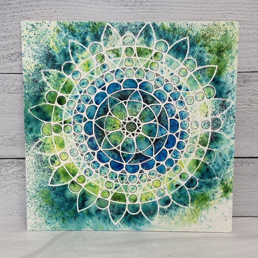 Šablona TCW 6"x6" (15,2x15,2 cm) - Sunflower Mandala