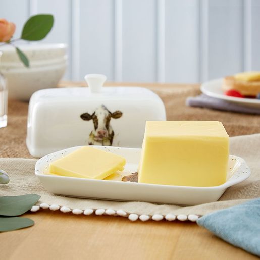 Porcelánová máslenka Wrendale Designs "Mooo" - Kráva