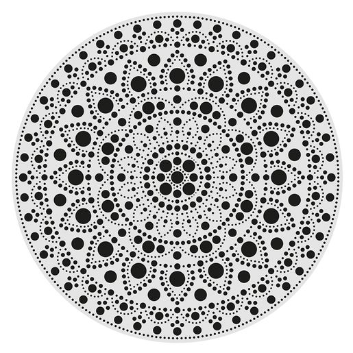 Sada na tečkování Aladine, 30 cm - Mandala 3