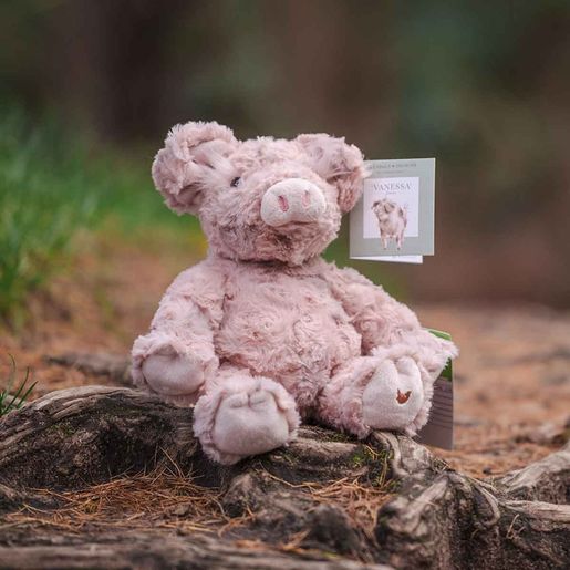 Plyšová hračka Wrendale Designs "Pig Vanessa" - Prasátko, mládě