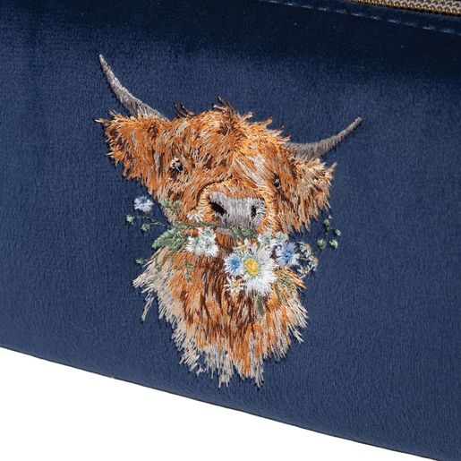 Vyšívané pouzdro na štětce Wrendale Designs "Daisy Coo" - Kráva