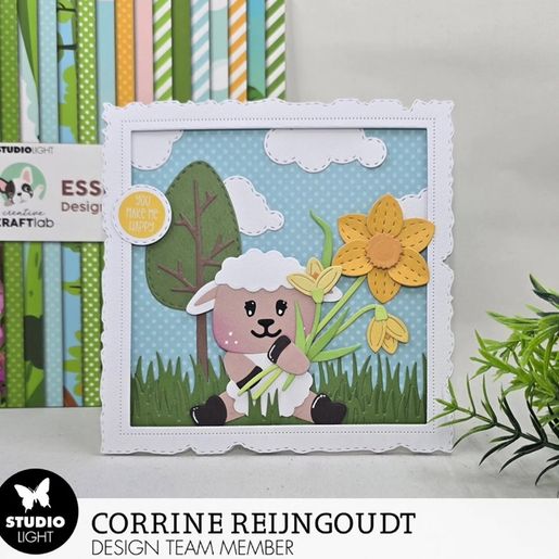 Blok barevných papírů Studio Light "Spring Has Sprung", 15x30 cm, 24 l. - Jaro