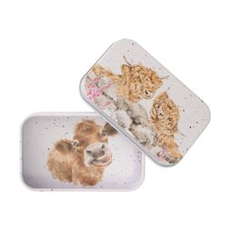 Plechová krabička na drobnosti Wrendale Designs "Just for Moo" - Krávy