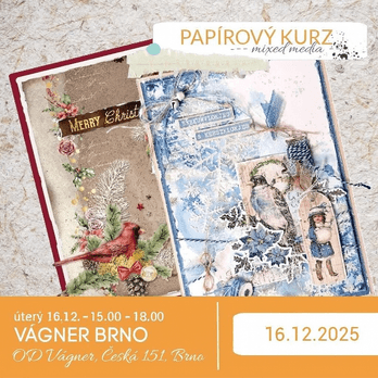 Mixed media art – zima