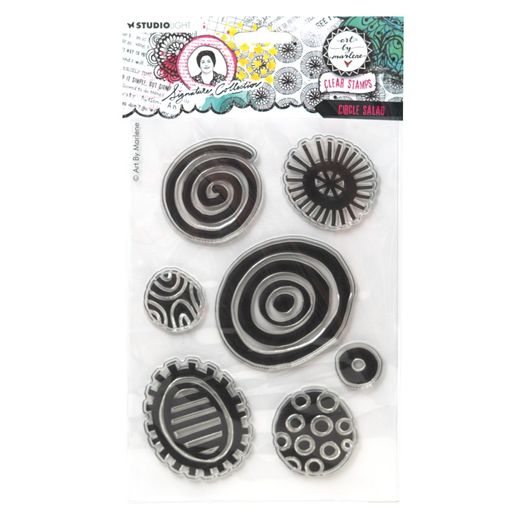 Gelová razítka Studio Light "Signature Collection“, 7 ks - Spirály
