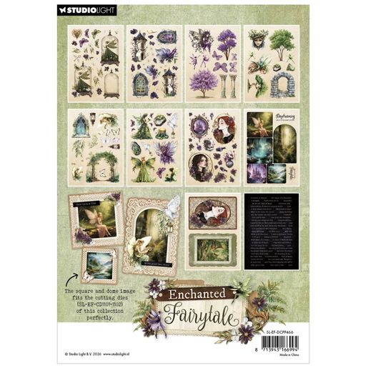 Blok s papírovými výseky Studio Light "Enchanted Fairytale", A5, 20 l.