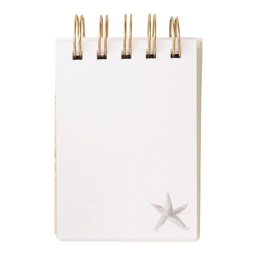 Kroužkový blok Wrendale Designs "Seaside", B7, 50 l., čistý a linkovaný -  U moře