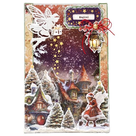 Blok s papírovými výseky Studio Light "Fairy Christmas", A5, 20 l. - Vánoce s vílami