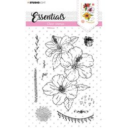 Gelová razítka Studio Light "Hibiscus", 10 ks - Ibišek