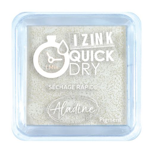Razítkovací polštářek Aladine Izink Quick Dry - blanc, bílý
