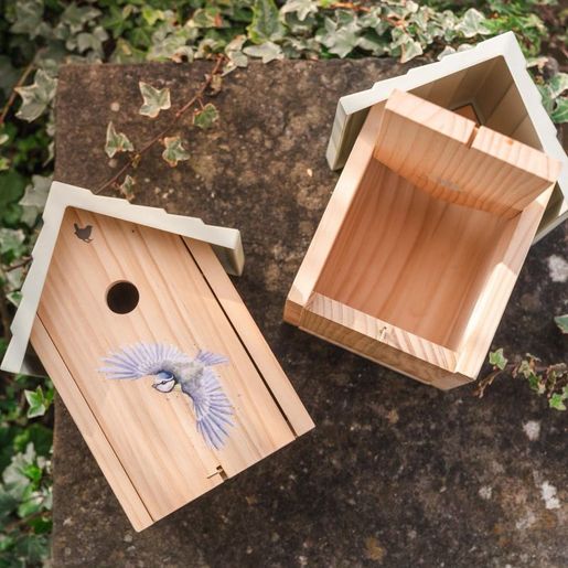 Ptačí budka Wrendale Designs "Bluetit", otvor 25 mm - Sýkory