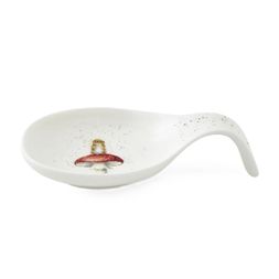 Porcelánová odkládací lžíce na vařečku Wrendale Designs "He's a Fun-Gi" - Myška
