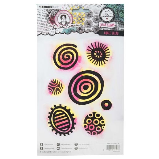 Gelová razítka Studio Light "Signature Collection“, 7 ks - Spirály