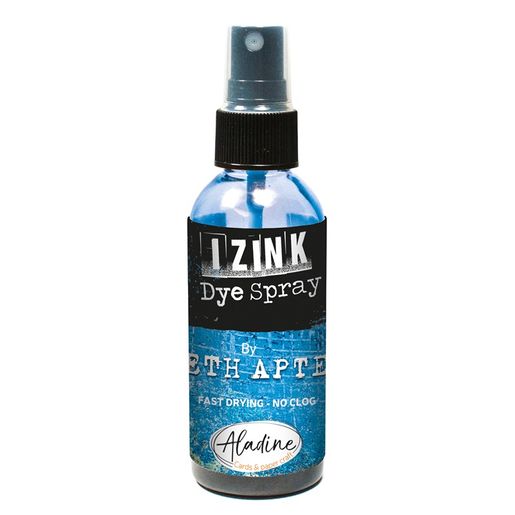 Akvarelový inkoust Aladine Izink Dye Spray, 80 ml - mer du sud, azurový