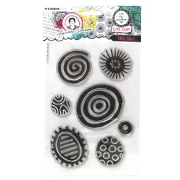 Gelová razítka Studio Light "Signature Collection“, 7 ks - Spirály