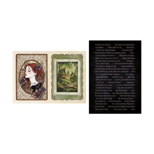 Blok s papírovými výseky Studio Light "Enchanted Fairytale", A5, 20 l.