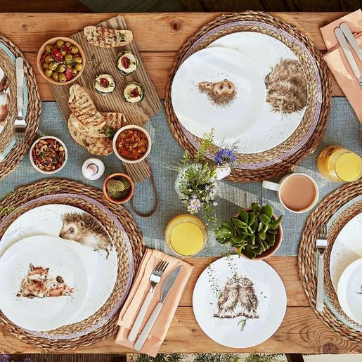 Jídelní porcelánový talíř Wrendale Designs - Ježek