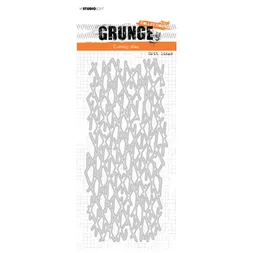 Vyřezávací šablona Studio Light "Grunge", 22,5x10 cm - Mřížka