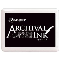 Razítkovací polštářek Ranger Archival - černý