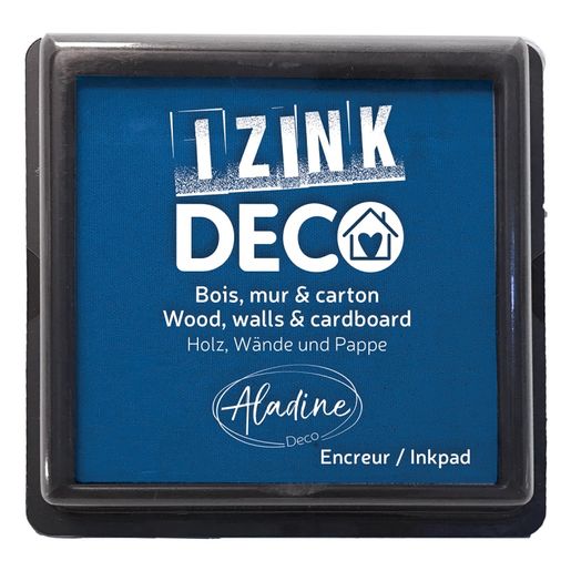 Razítkovací polštářek Aladine Izink Deco - bleu marine, tm. modrý