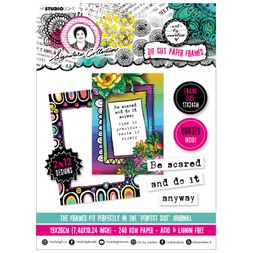 Blok s papírovými výseky Studio Light "Signature Collection", 19x26 cm, 24 l. - Rámečky