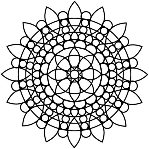 Šablona TCW 6"x6" (15,2x15,2 cm) - Sunflower Mandala