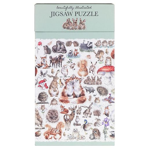 Puzzle Wrendale Designs "Country Set", 1000 dílků - Lesní zvířátka