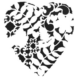 Šablona TCW - Heart Fern - VYBERTE VELIKOST