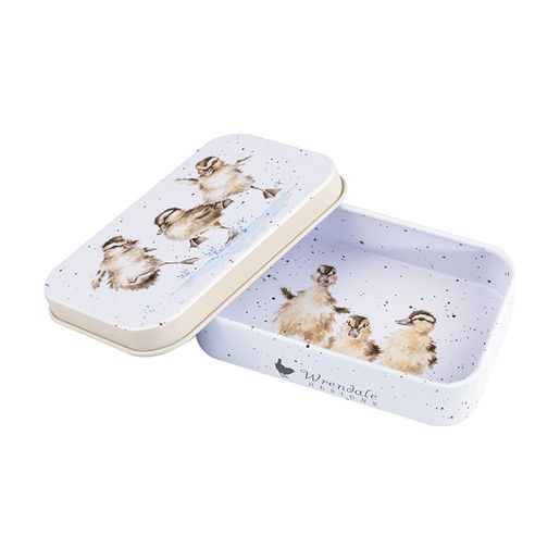 Plechová krabička na drobnosti Wrendale Designs "Puddle Ducks" - Káčátka